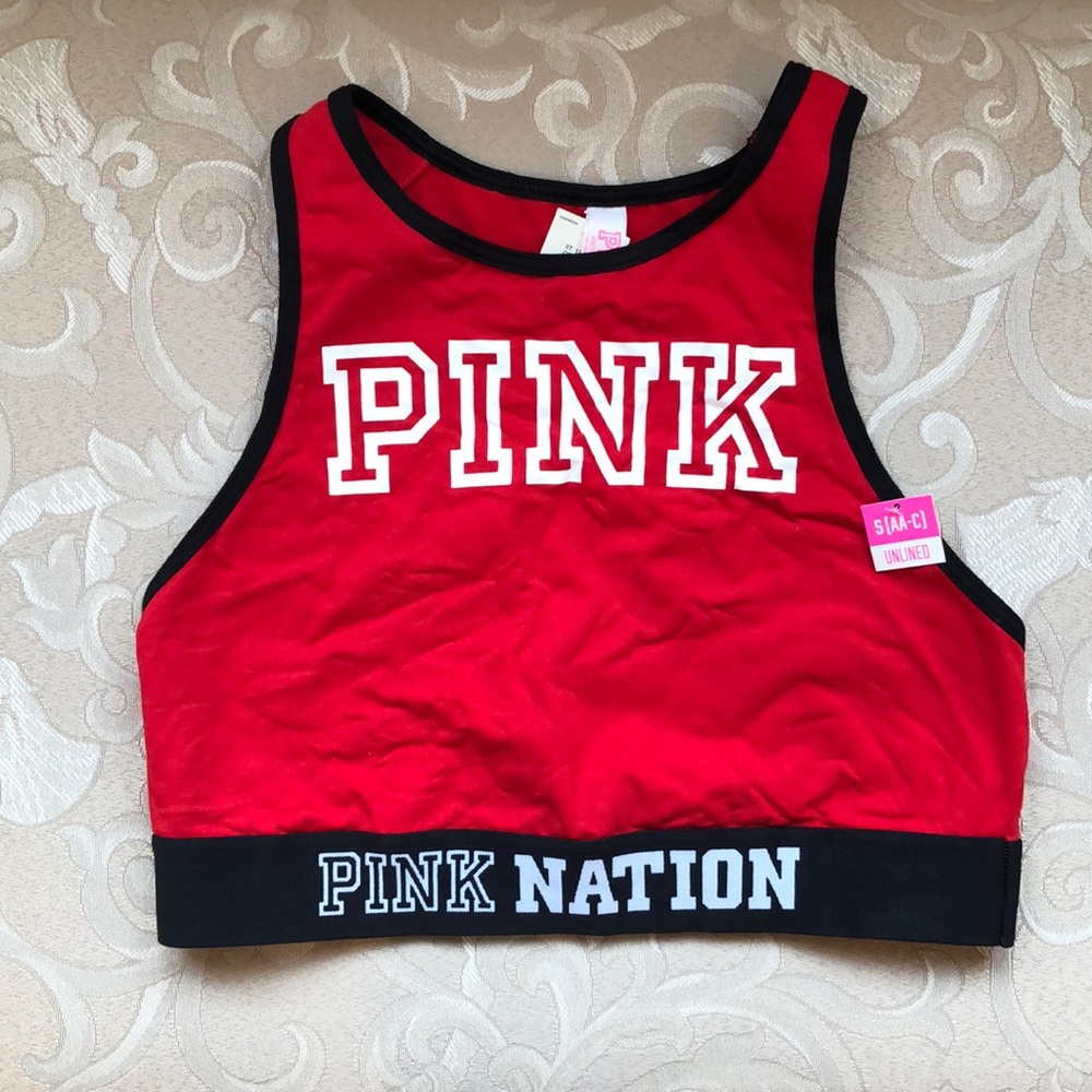 VS Pink High Neck Sports Bra